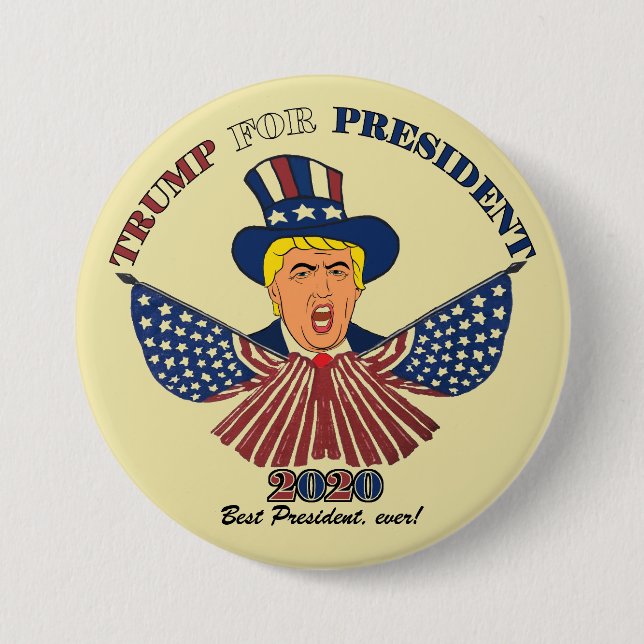 Uncle Trump 7.5 Cm Round Badge (Front)