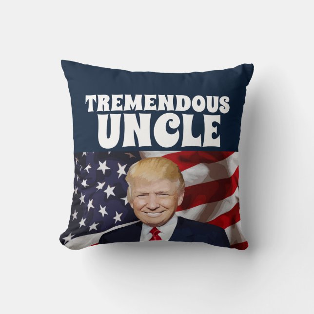 UNCLE TRUMP THROW  PILLOWS (Front)