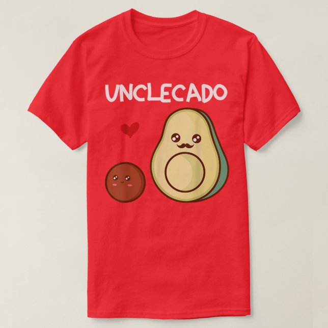 Unclecado Uncle Avocado Pregnancy Announcement Avo T-Shirt (Design Front)