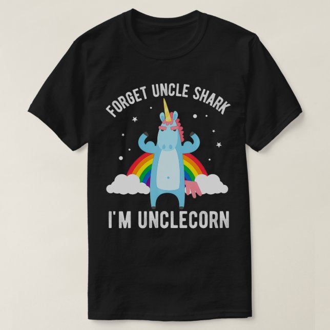Unclecorn, Funny Unicorn Lover Tee for Uncle and K (Design Front)