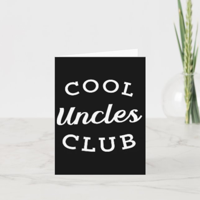 Uncles Club Best Uncle Ever Funny Fathers Day New  Card (Front)