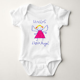 Uncle's Little Angel Baby Bodysuit