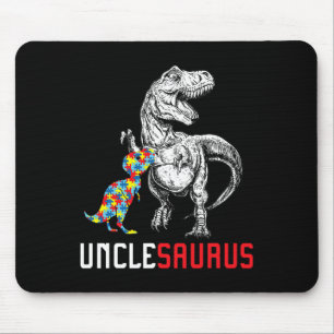 Unclesaurus Autism Awareness Uncle Saurus Family G Mouse Pad