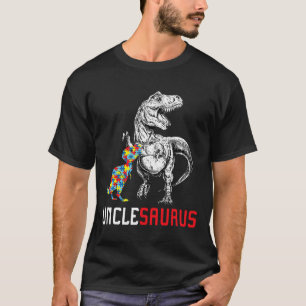 Unclesaurus Autism Awareness Uncle Saurus Family G T-Shirt