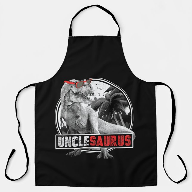 Unclesaurus Dinosaur Uncle Saurus Apron (Front)