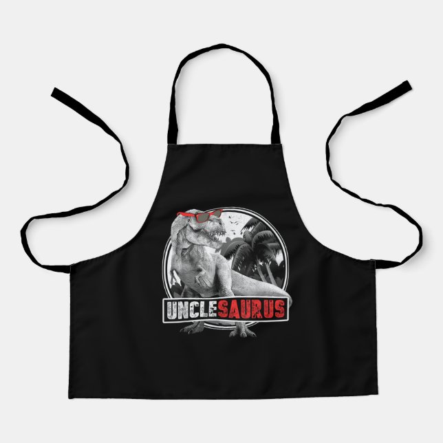 Unclesaurus Dinosaur Uncle Saurus Apron (Front)