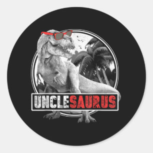 Unclesaurus Dinosaur Uncle Saurus Classic Round Sticker