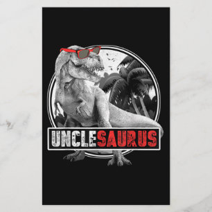 Unclesaurus Dinosaur Uncle Saurus Stationery