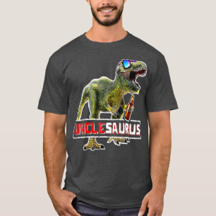 Unclesaurus Rex Beer  T Rex Dinosaur Fun Uncle T-Shirt
