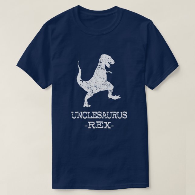 Unclesaurus Rex funny uncle shirt (Design Front)