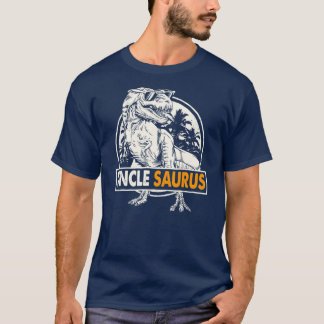 Unclesaurus T rex Dinosaur Men Uncle Saurus T-Shirt