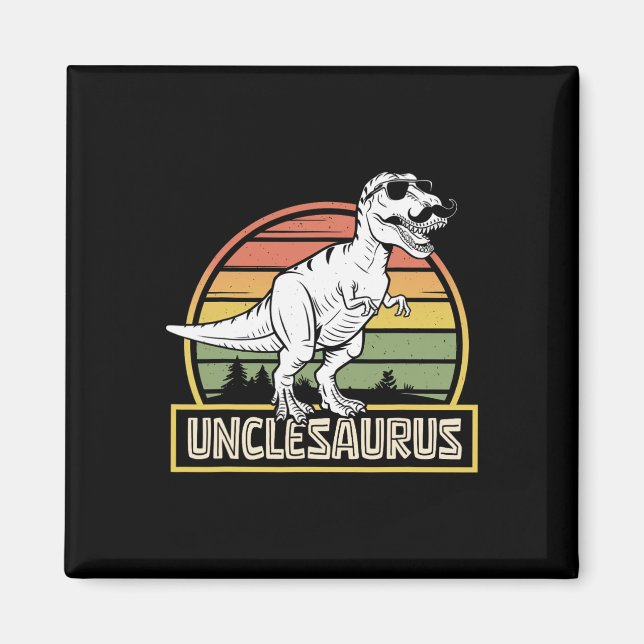 Unclesaurus T Rex Dinosaur Uncle Saurus Matching F Magnet (Front)