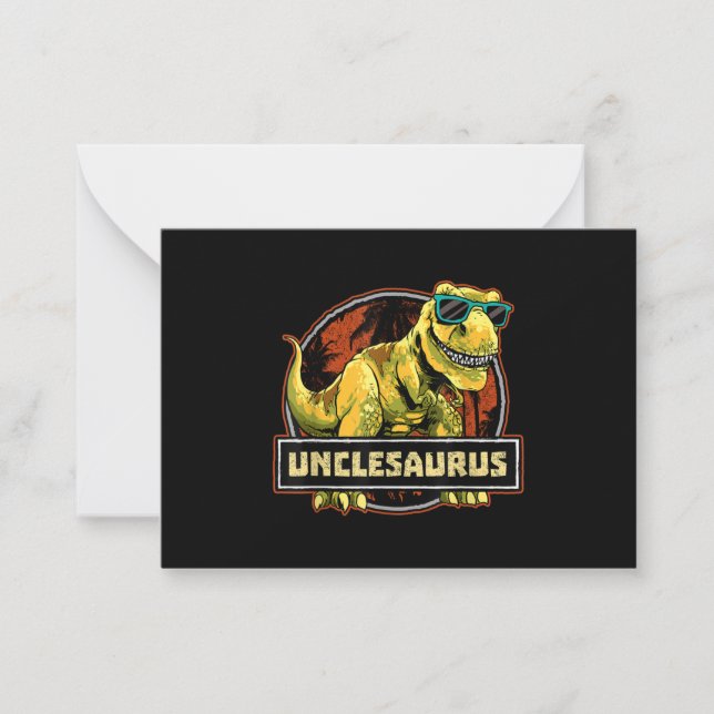 Unclesaurus T rex Uncle Saurus Dinosaur Card (Front)