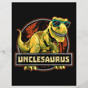 Unclesaurus T rex Uncle Saurus Dinosaur Flyer