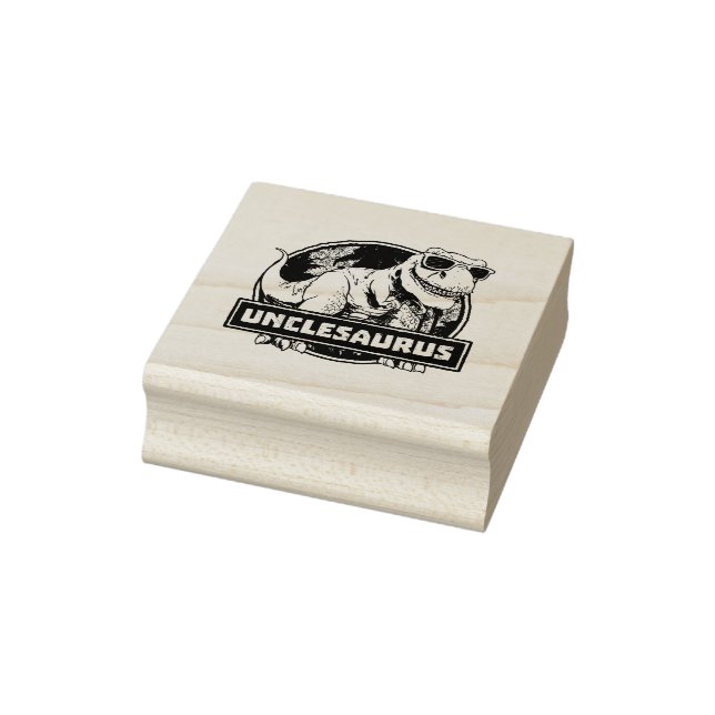 Unclesaurus T rex Uncle Saurus Dinosaur Rubber Stamp (Stamp)