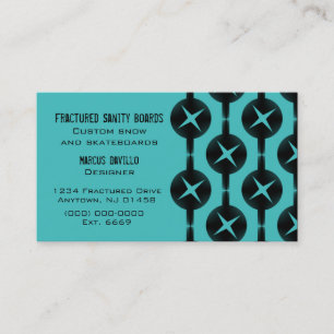 Uncommon Circles Business Card, Teal Card