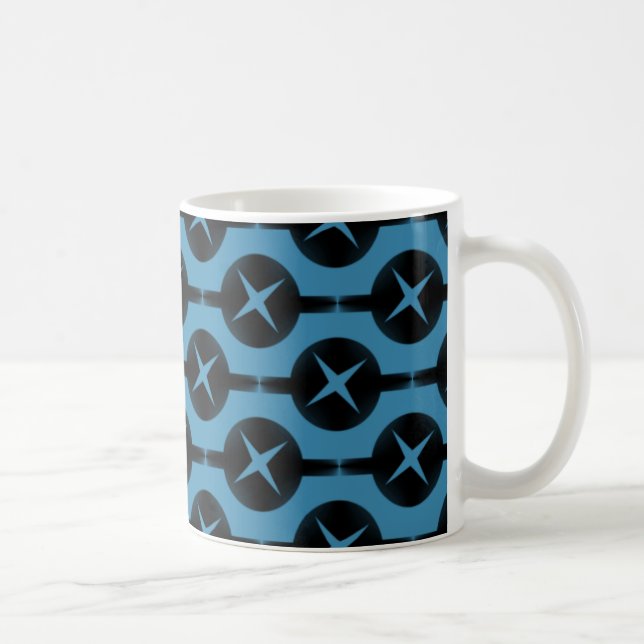 Uncommon Circles Mug, Deep Blue Coffee Mug (Right)