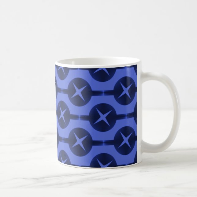 Uncommon Circles Mug, Vibrant Blue Coffee Mug (Right)