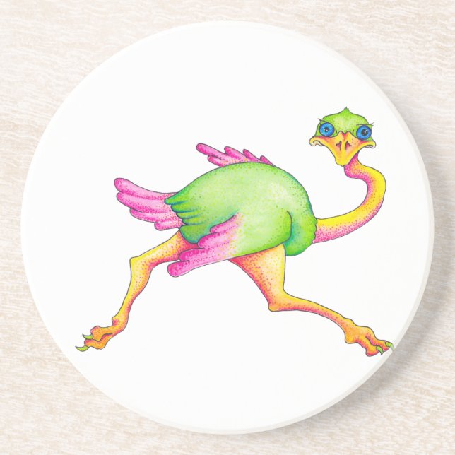 Uncommon Ostrich Coaster (Front)
