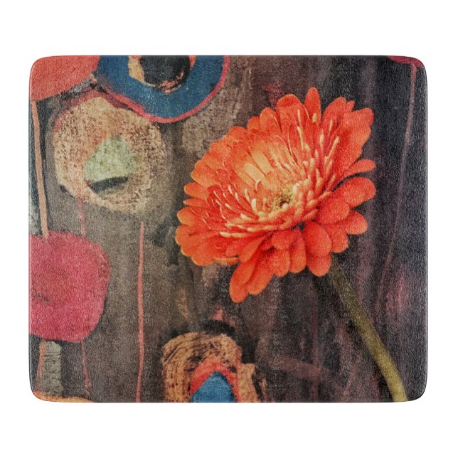Uncommon Zinnia Cutting Board (Front)
