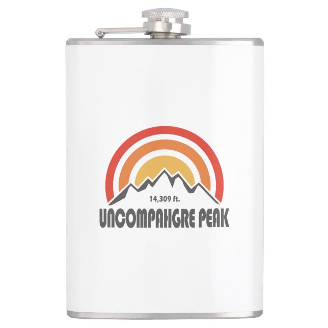 Uncompahgre Peak Hip Flask (Front)