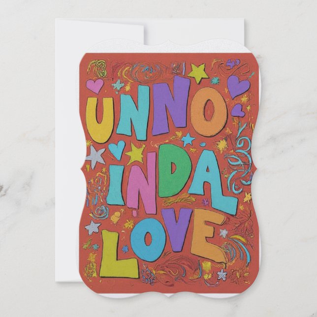 Unconditional love card (Front)