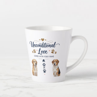 Unconditional Love Comes with Four Paws – Small Latte Mug
