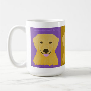 Unconditional Love Golden Retriever Coffee Mug