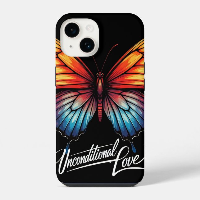 Unconditional love is a love that is given freely. iPhone case (Back)