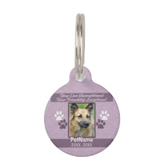 Unconditional Love Pet Sympathy Custom Tag