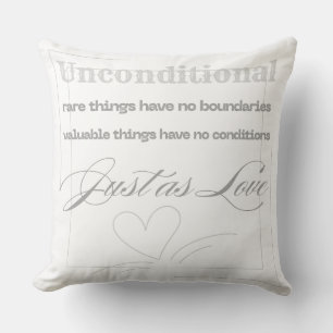 Unconditional Love Quote Cushion