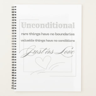 Unconditional Love Quote Planner