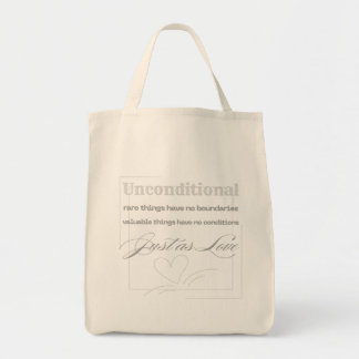 Unconditional Love Quote Tote Bag