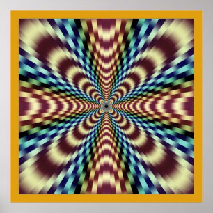 Uncontrollable Vibrations Optical Illusion Poster