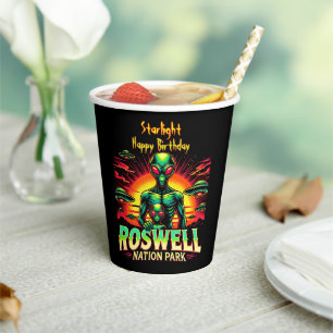 Uncover Alien Mysteries in Roswell! Paper Cups