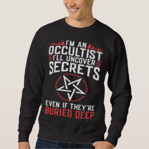 Uncover Secrets Satanic Baphomet Witchcraft Goth O Sweatshirt