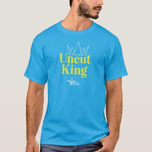 Uncut King Tee — Blue (Front)