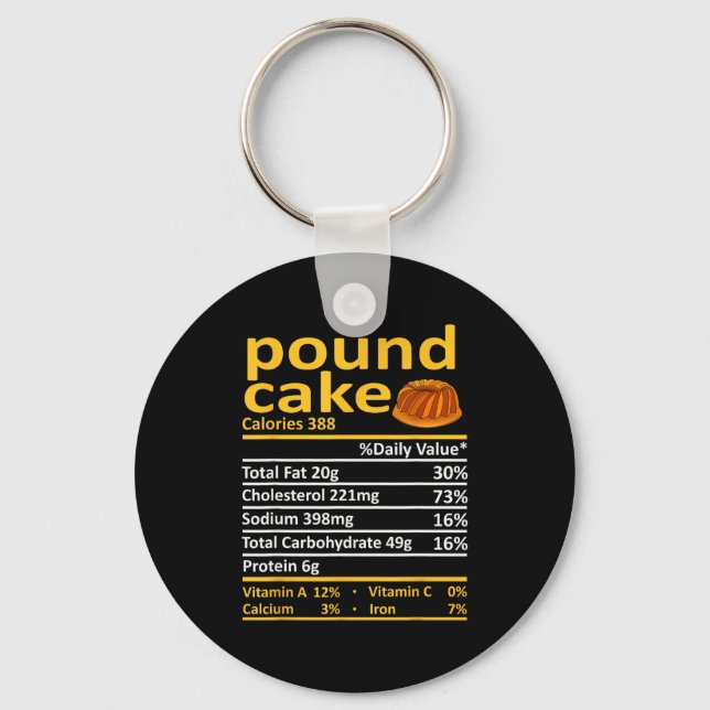 Und Cake Nutrition Food Thanksgiving Costume Chris Key Ring (Front)