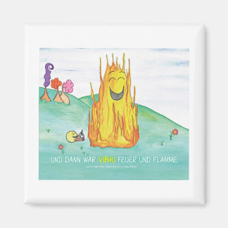 ...und dann war Vibhu Feuer und Flamme - Buchcover Magnet