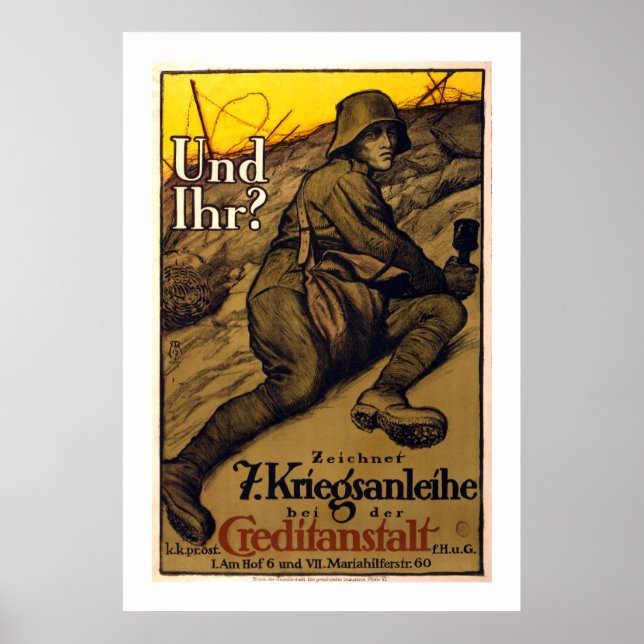 Und Ihr? - 7th War Loan (white) Poster (Front)
