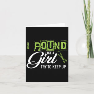 Und Like A Girl Try To Keep Up Workout  Card