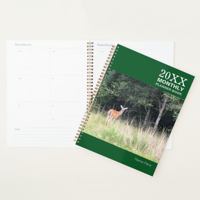 Undated Monthly Deer Planner Book (Display)