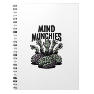 Undead Brain Feast Vintage Zombie Hands Horror Shi Notebook