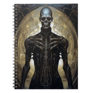 Undead Cyborg Sci-Fi Horror Art Notebook