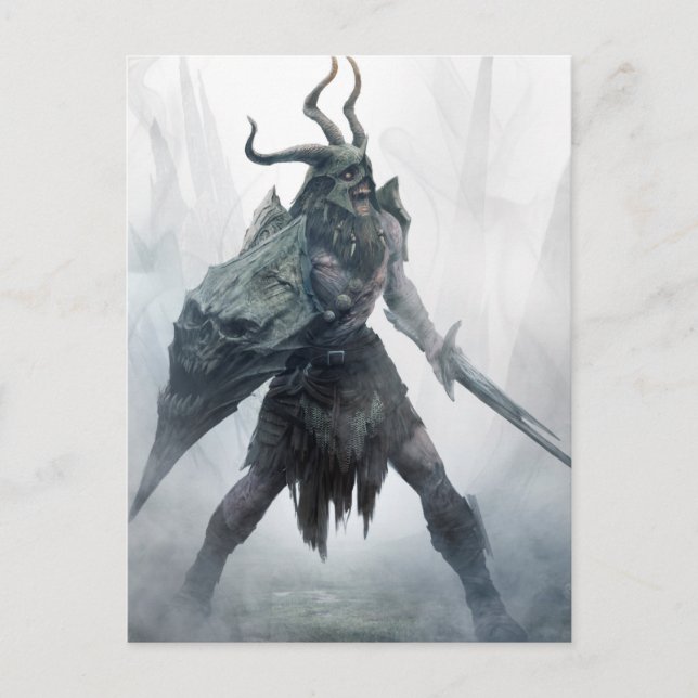 Undead Draugr Warrior Postcard (Front)