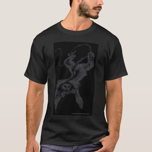 Undead Monkey with Harmonica T-Shirt (Front)