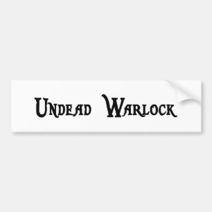 Undead Warlock Bumper Sticker