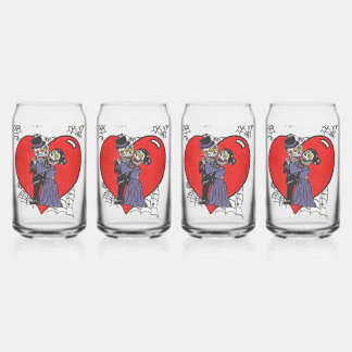 "Undead Wedding" Drinkware Set Can Glass