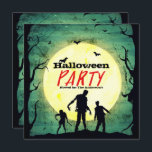 Undead Zombies Zombie Halloween Party Invitation<br><div class="desc">customise for your event. The Party Text is removable or can be re-positioned.
Designed by Freepik</div>