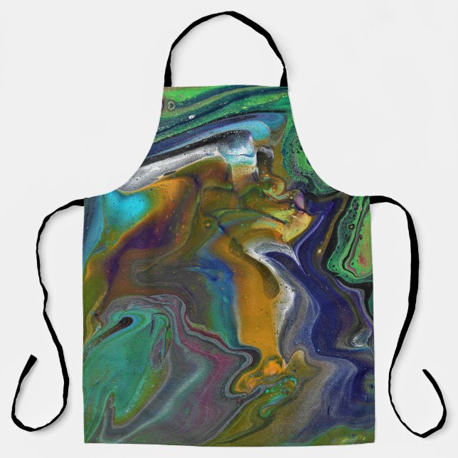 Undecided 3 Colourful Abstract Kitchen/Work Apron (Front)